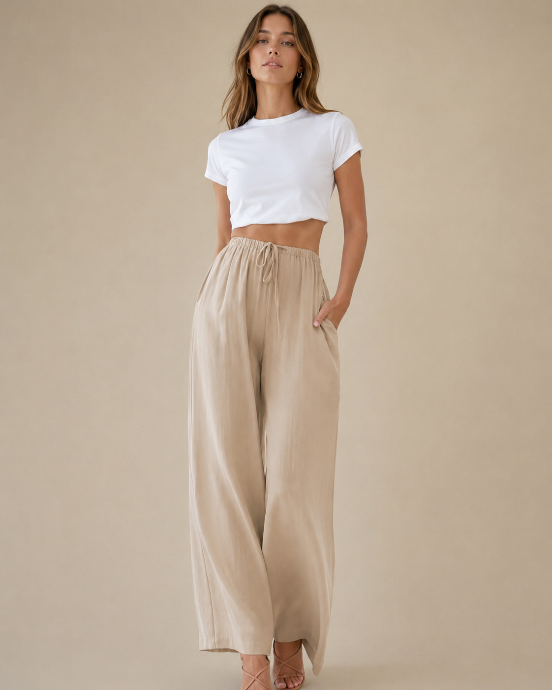 Pantalones de pierna ancha veraniegos