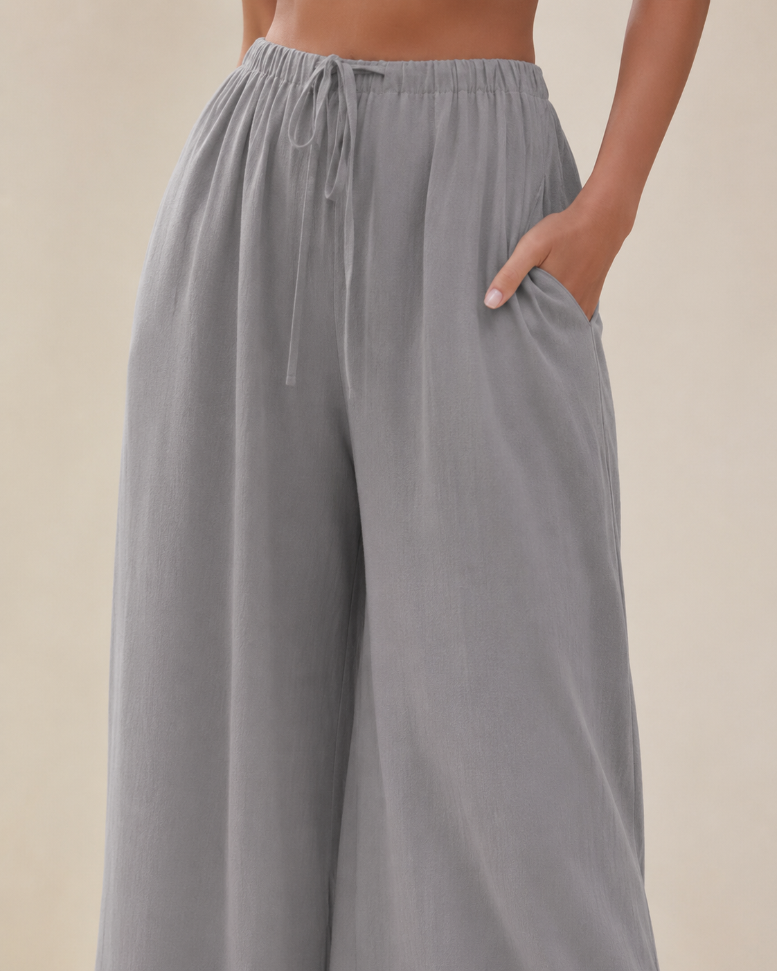 Pantalones de pierna ancha veraniegos