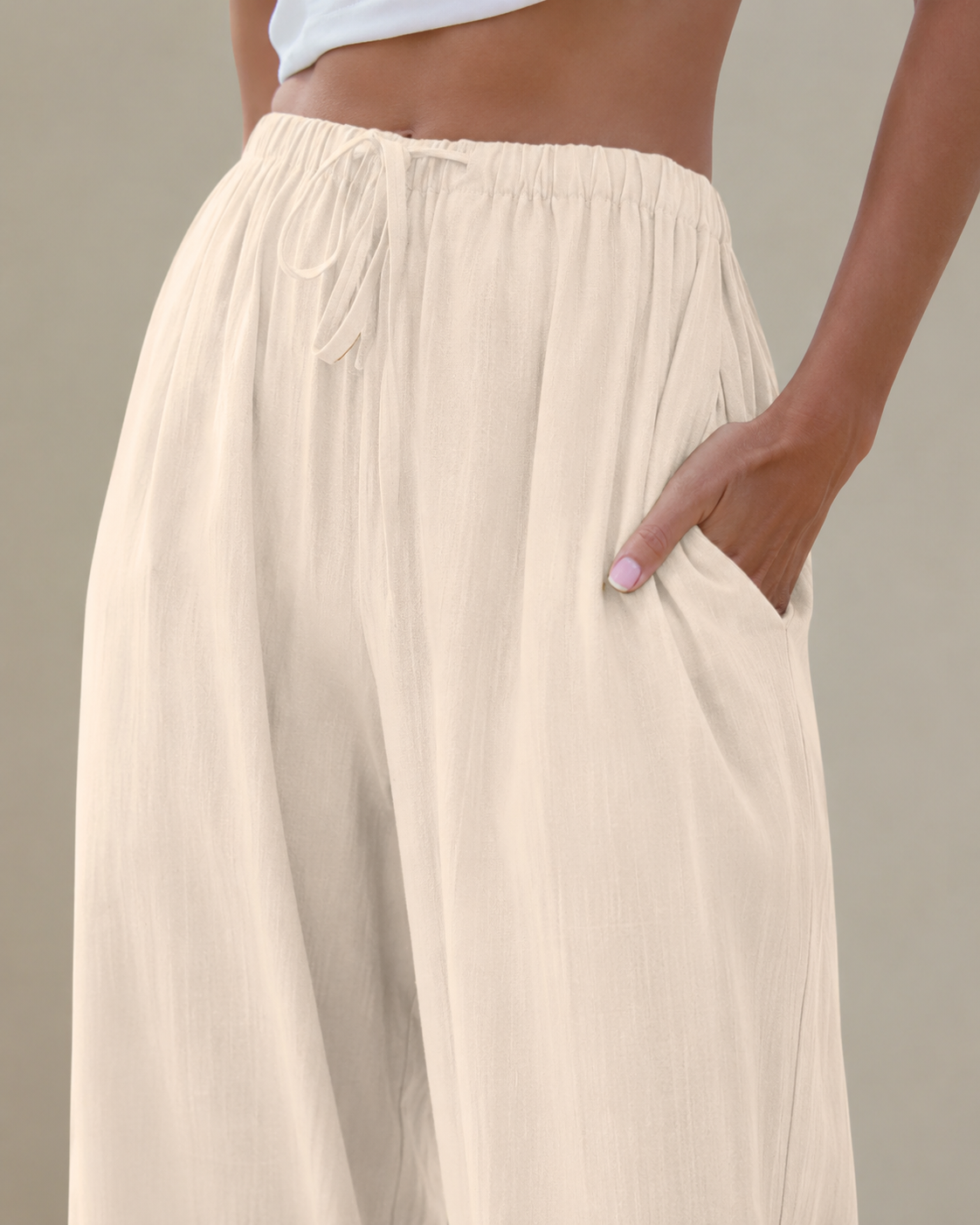 Pantalones de pierna ancha veraniegos
