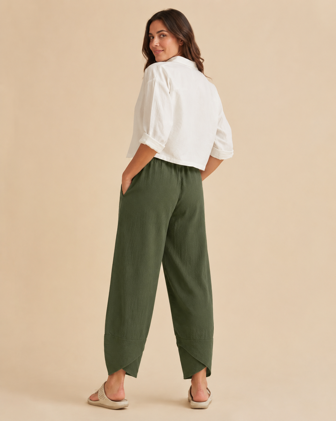 Pantalones de pierna ancha