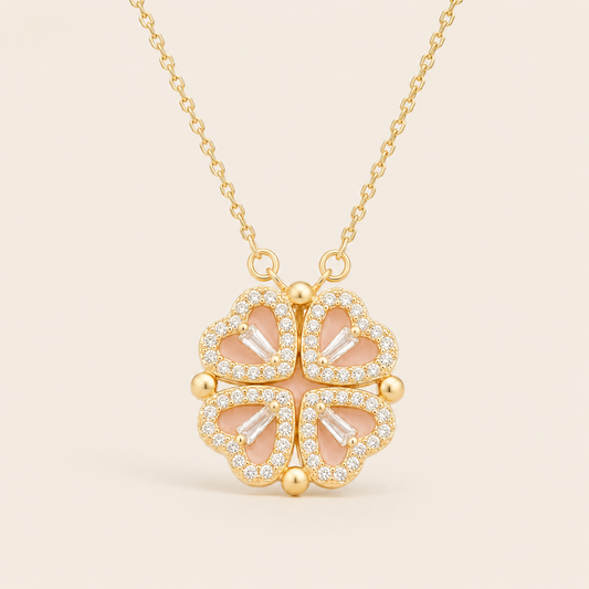Collar corazón de la suerte