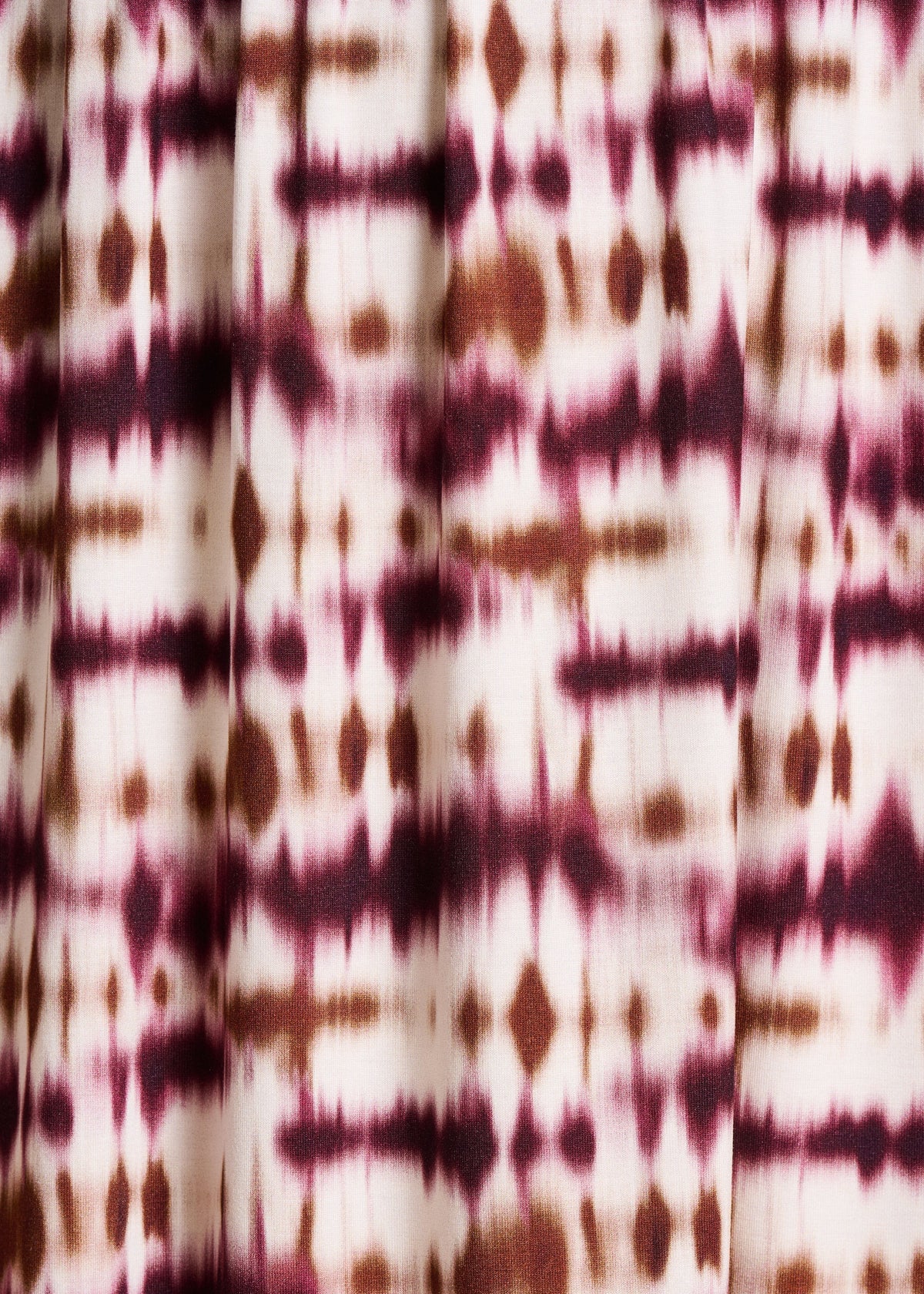 Vestido midi tie-dye con escote en V