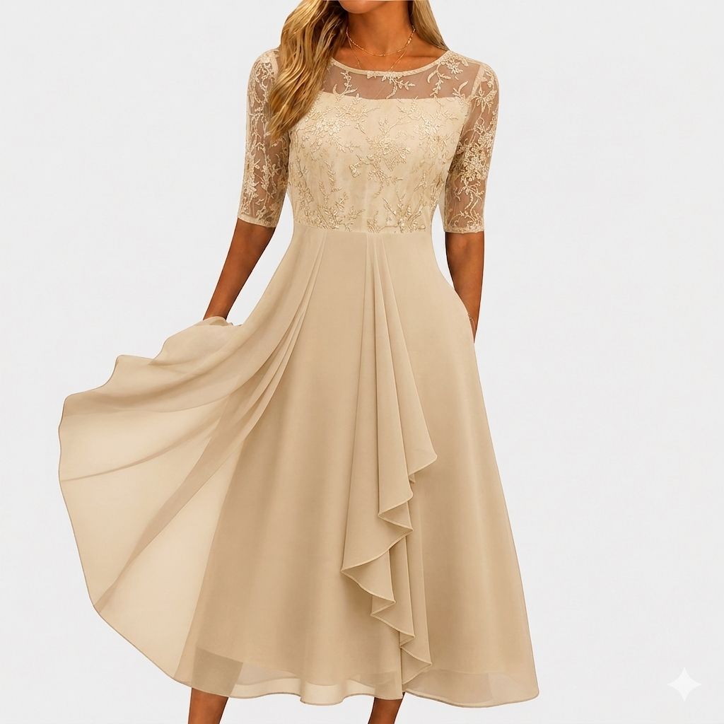 Vestido de encaje elegante