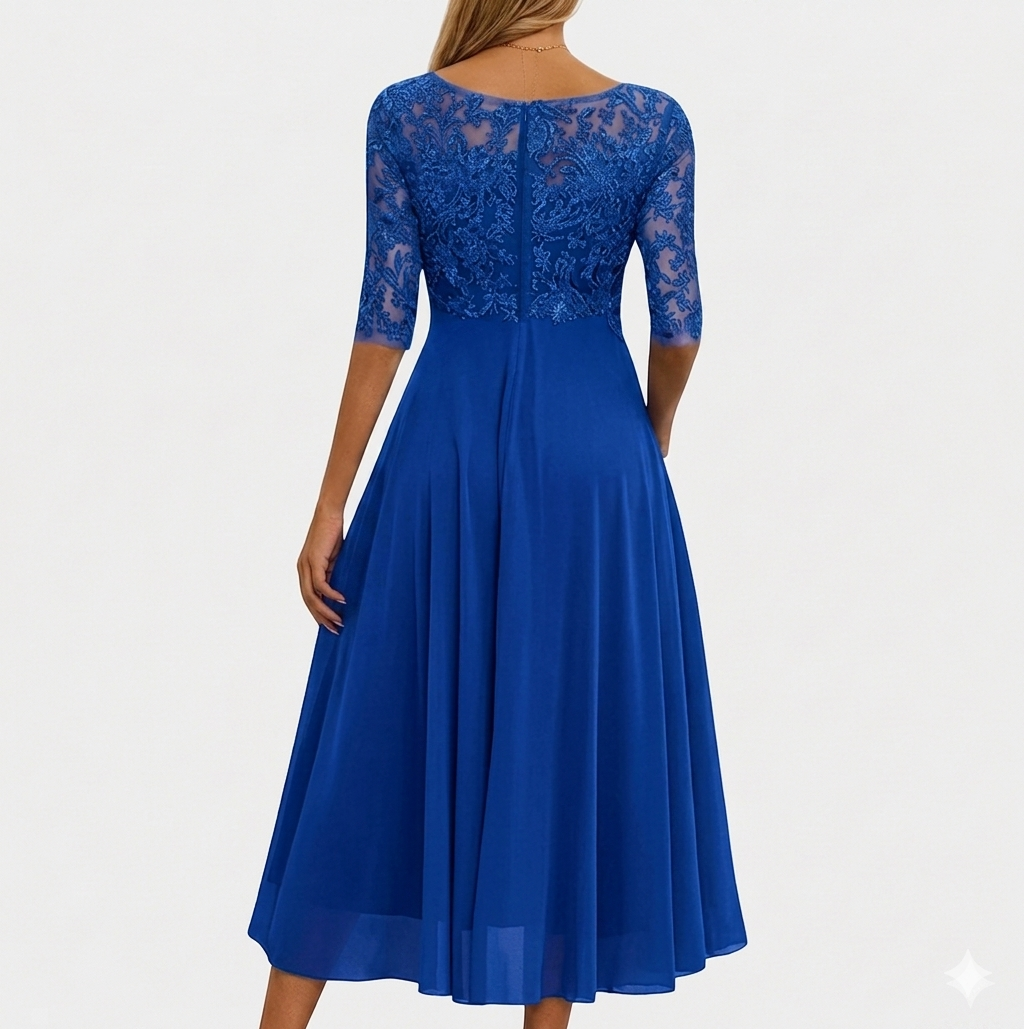 Vestido de encaje elegante