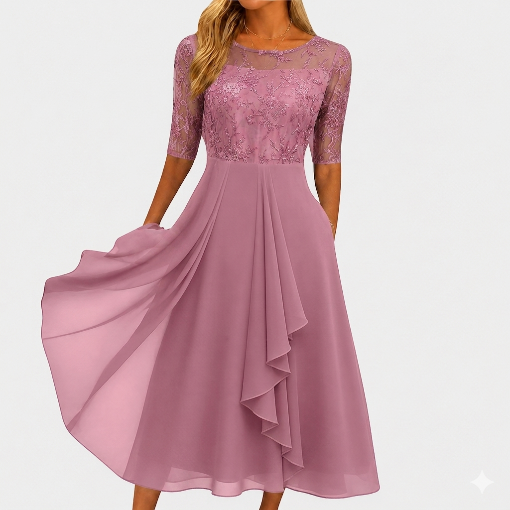 Vestido de encaje elegante