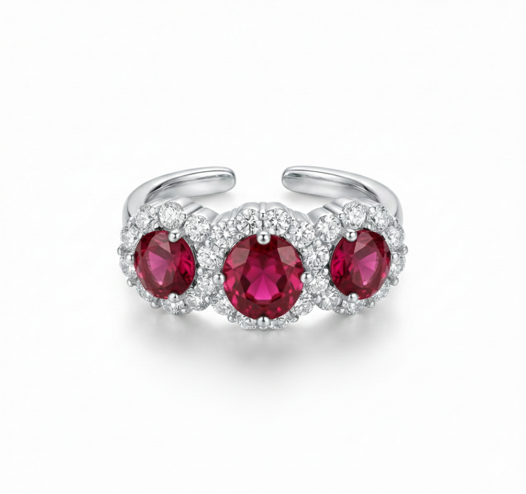 Anillo trilogía de piedras