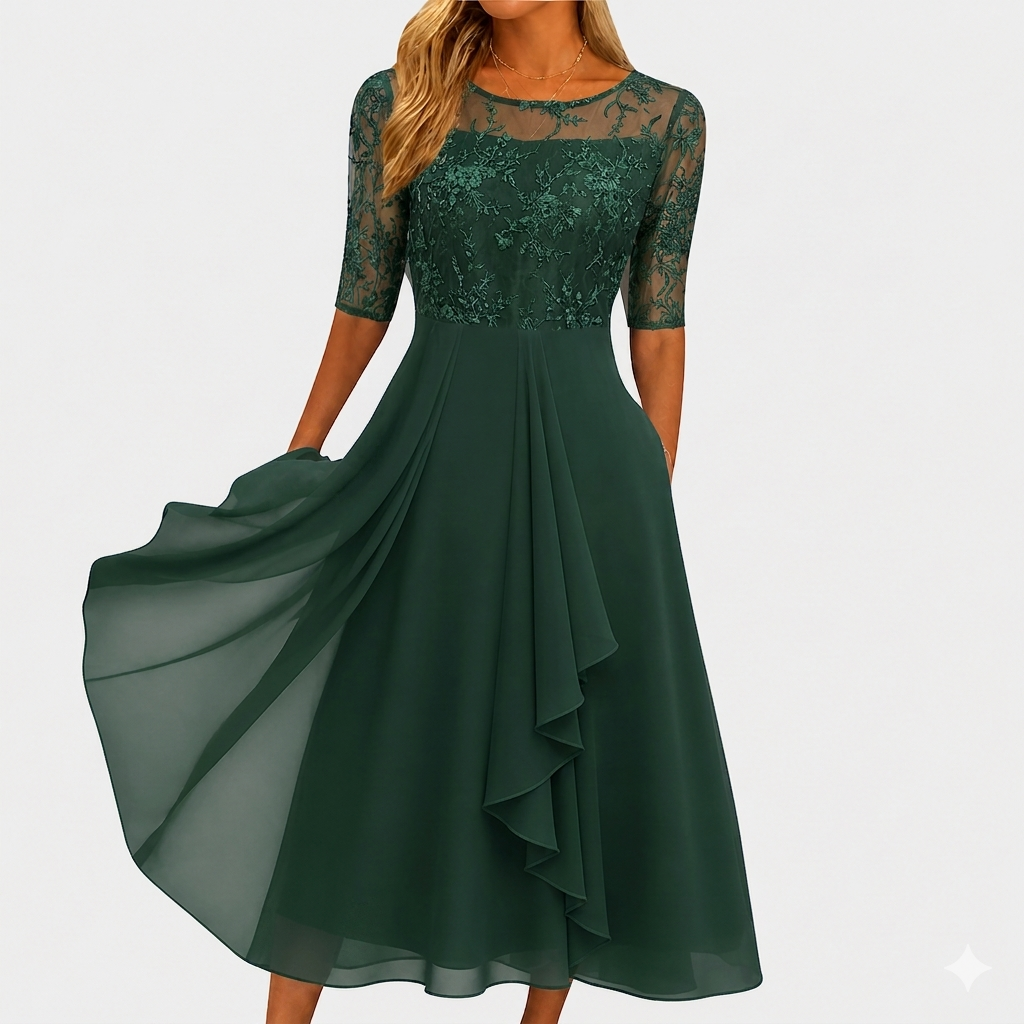 Vestido de encaje elegante