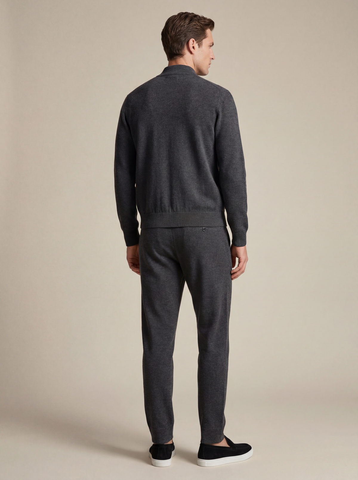 Norio Signature Set Dark Grey | Two-Piece Knit Set