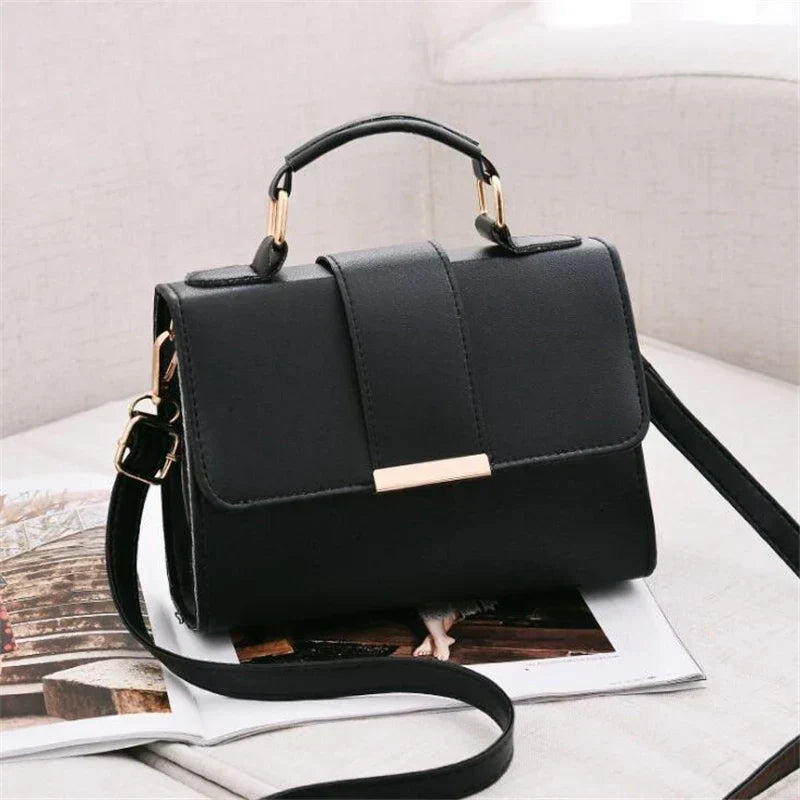 Bolsa de hombro retro de piel sintética