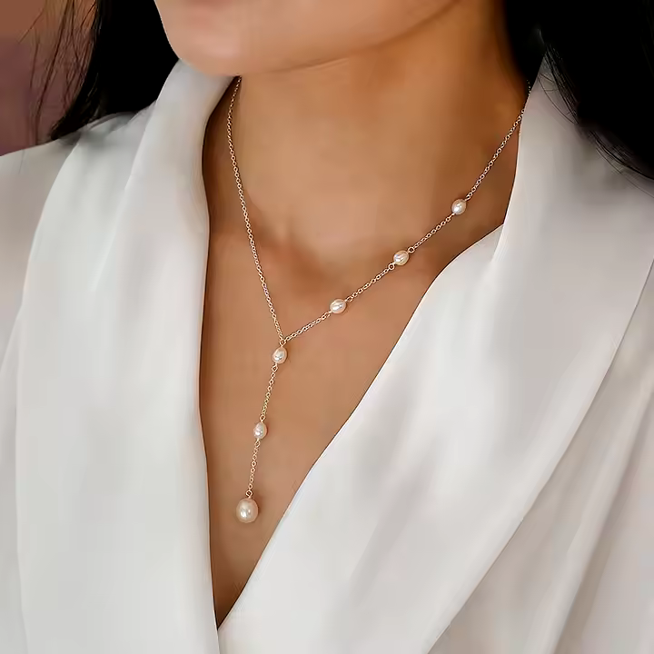 Collar vintage de perlas