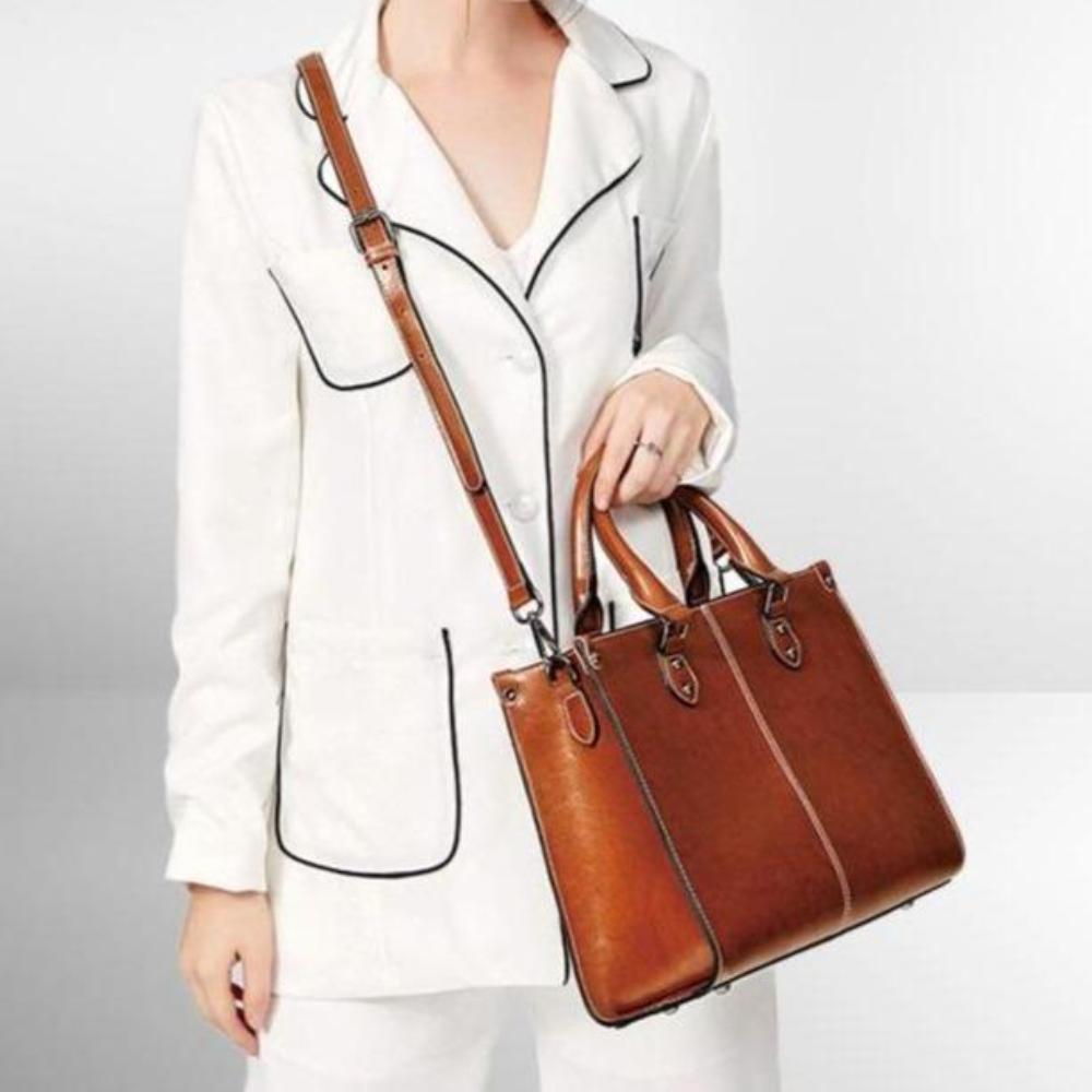 Bolsa tote de piel clásica