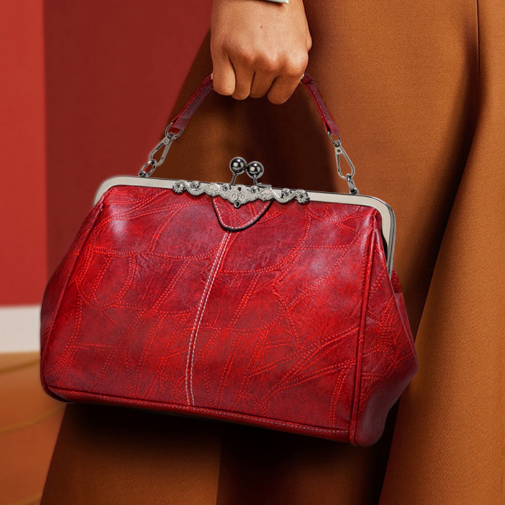 Bolsa vintage con cierre kiss-lock