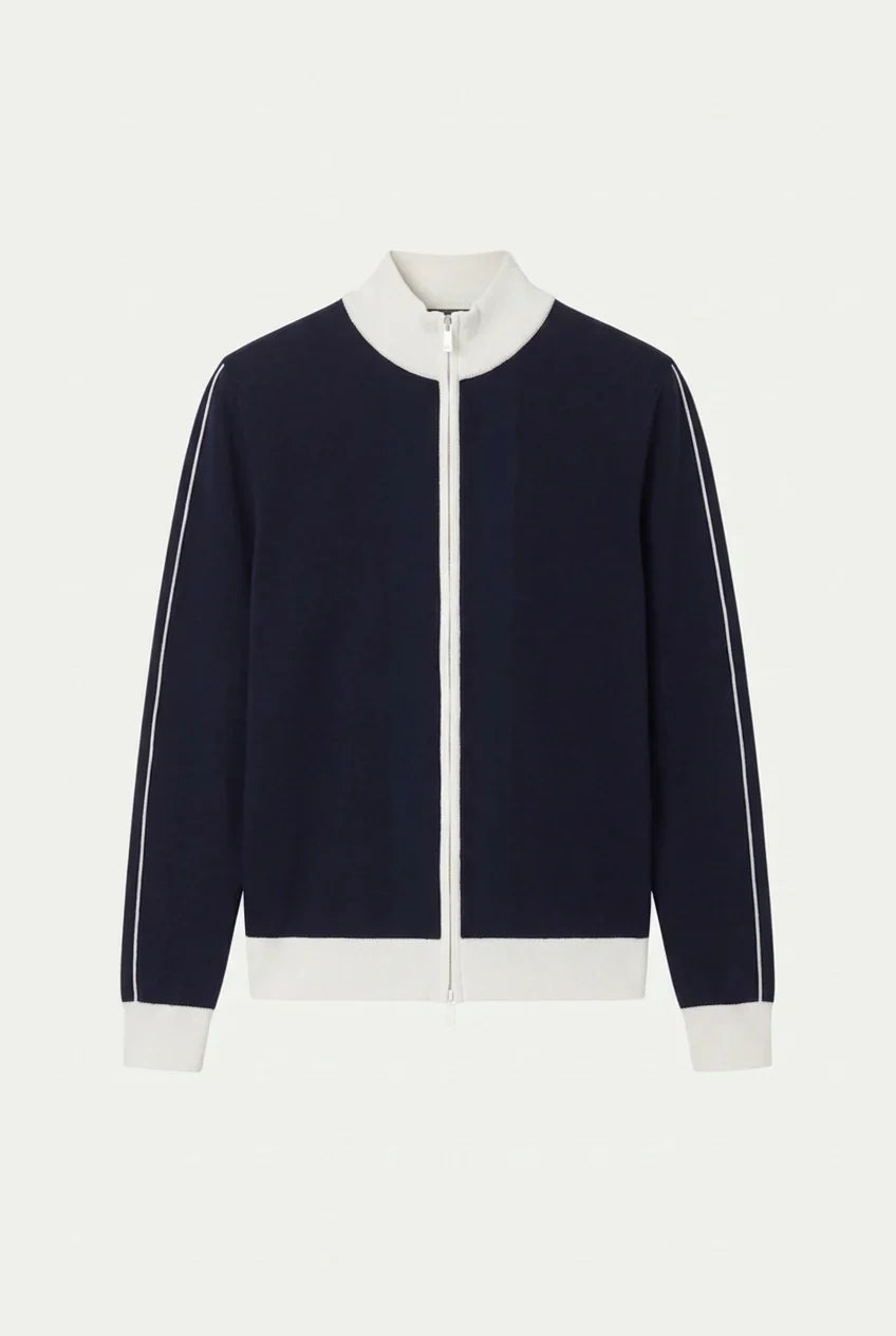 Santiono Cardigan Navy | Cashmere Button Cardigan