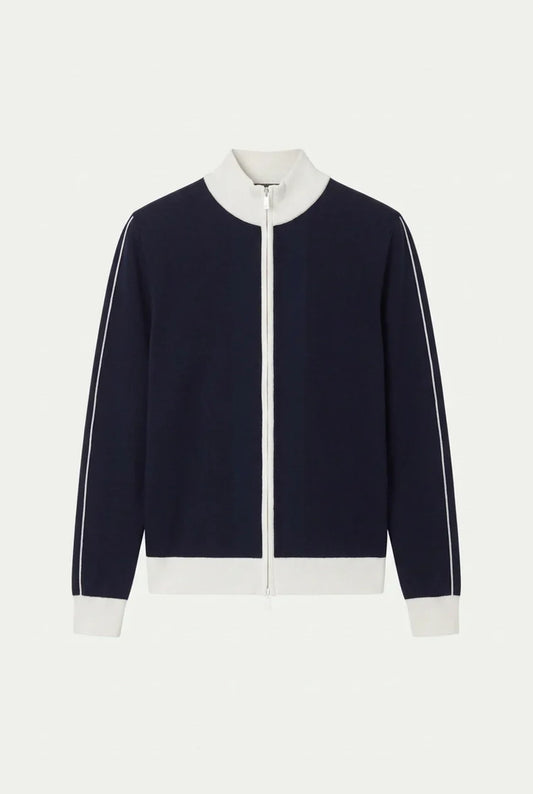 Santiono Cardigan Navy | Cashmere Button Cardigan