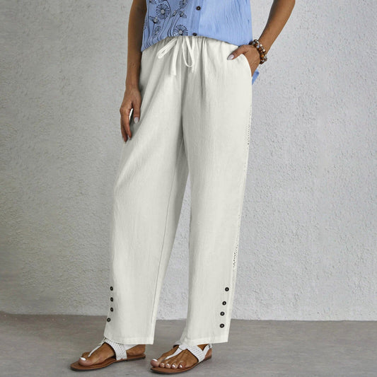 Pantalón relajado con botones