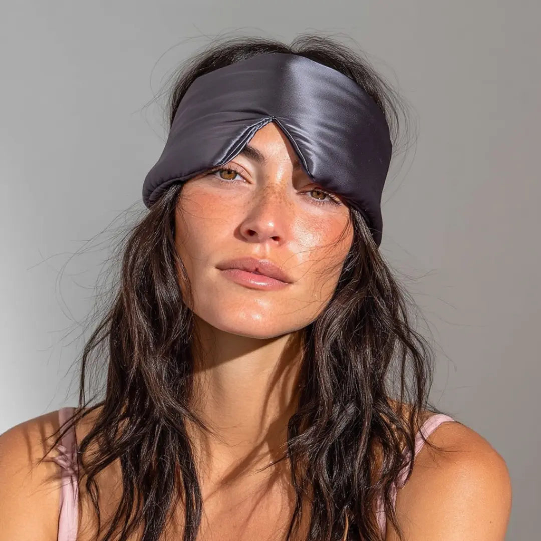 Silk Sleep Mask in Grey