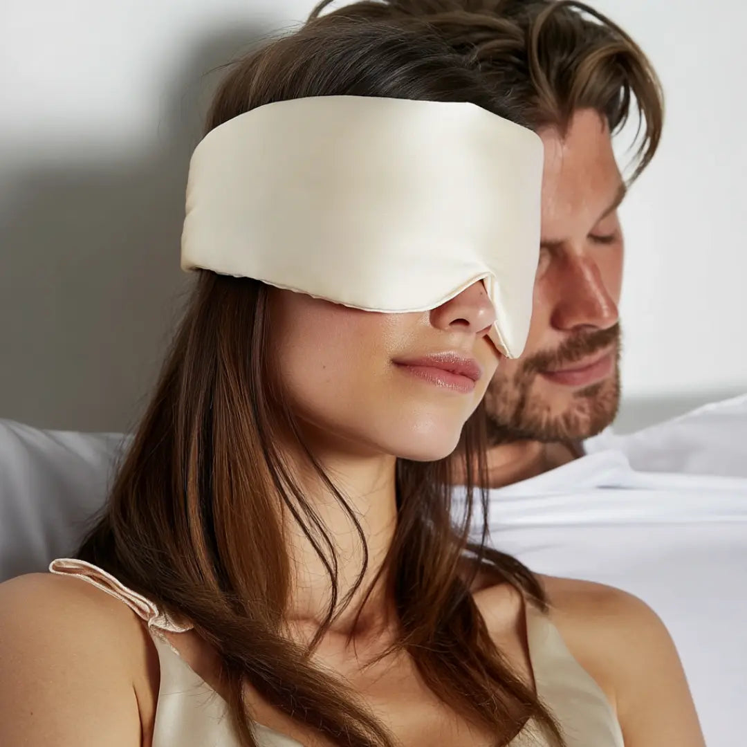 Silk Sleep Mask in Ivory