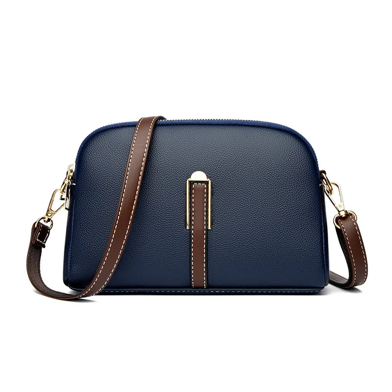 Bolsa de hombro de piel de lujo
