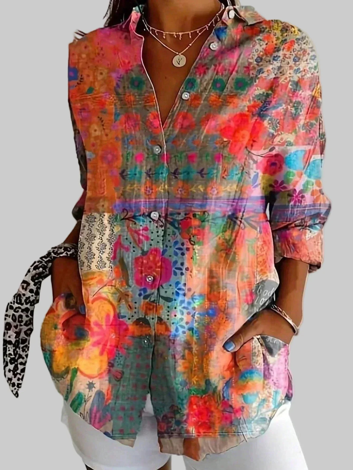Blusa de diseño colorido