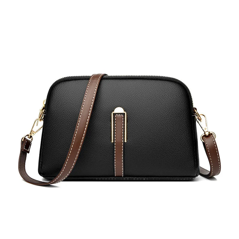 Bolsa de hombro de piel de lujo