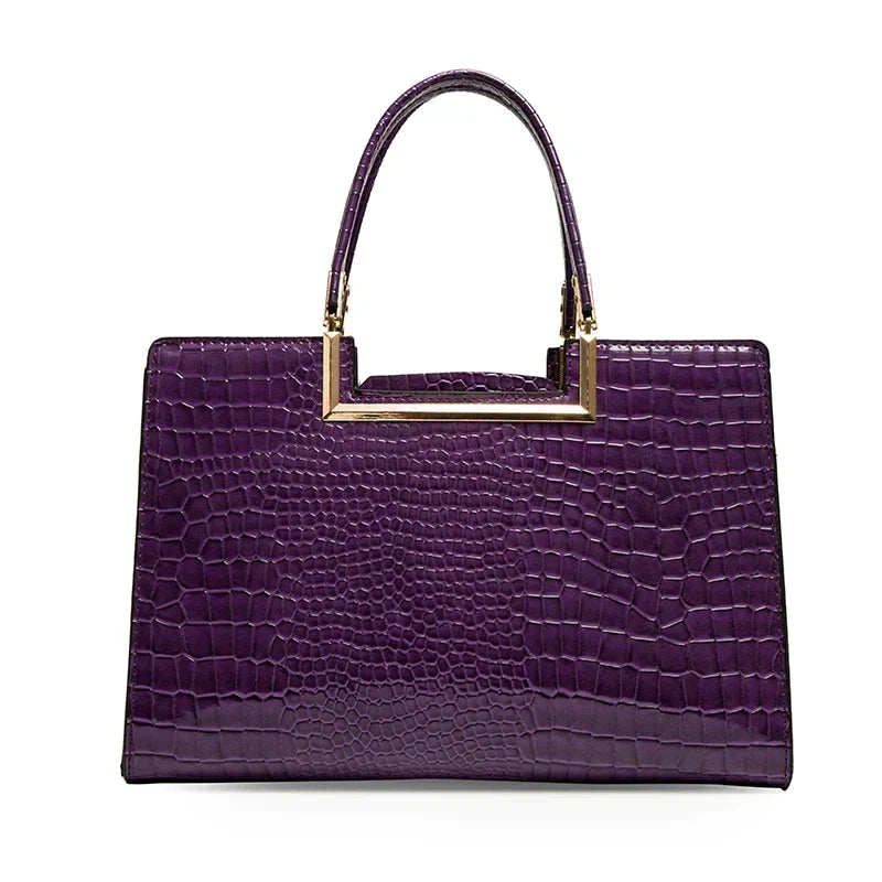 Conjunto de bolsa y cartera de piel