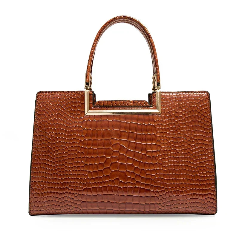 Conjunto de bolsa y cartera de piel
