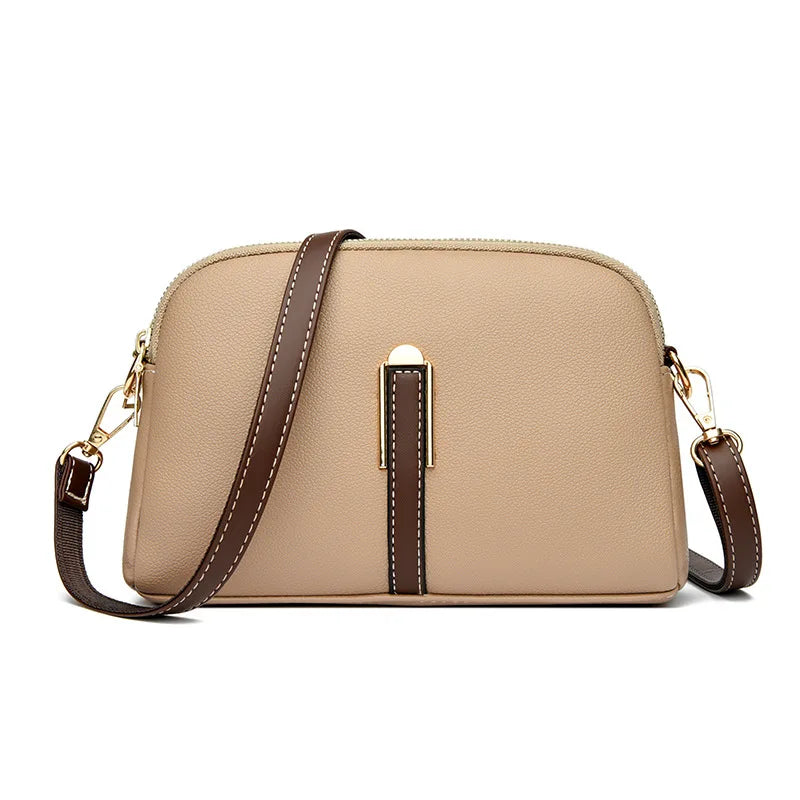 Bolsa de hombro de piel de lujo