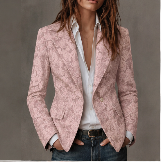 Blazer sastre con estampado cachemir
