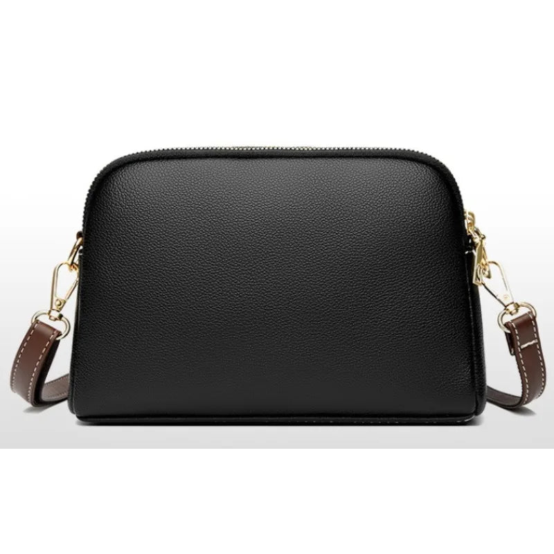 Bolsa de hombro de piel de lujo