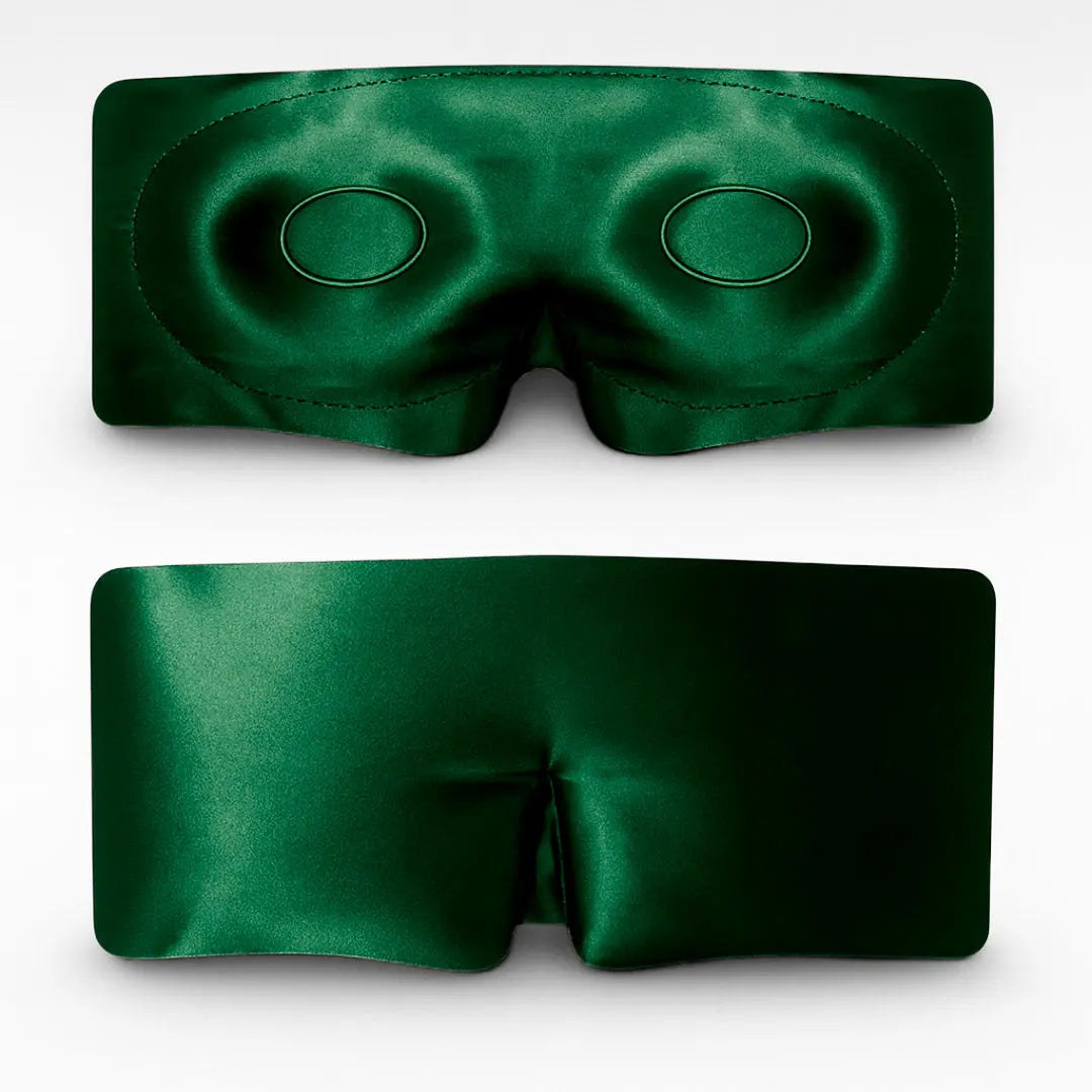 Silk Lash Sleep Mask in Green