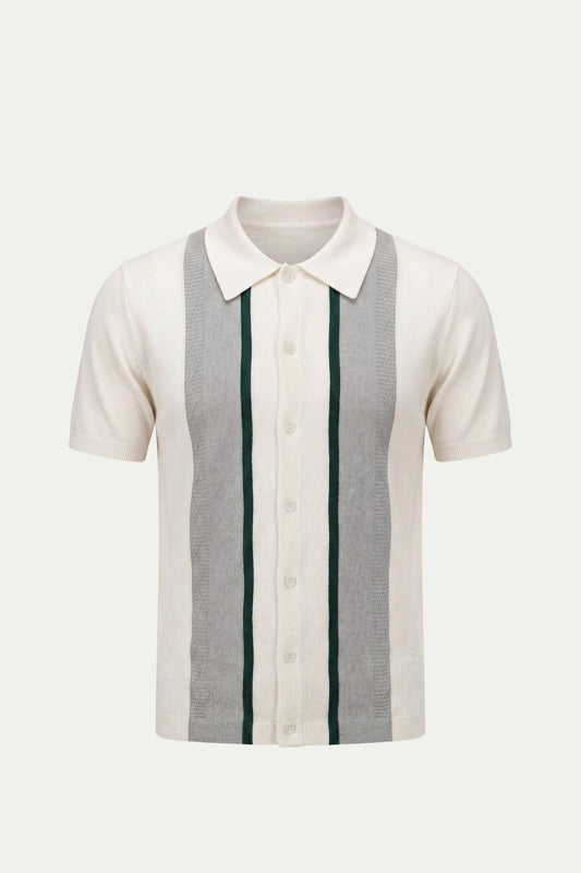 Valentieri Polo | Fine-Knit Button-Up Polo