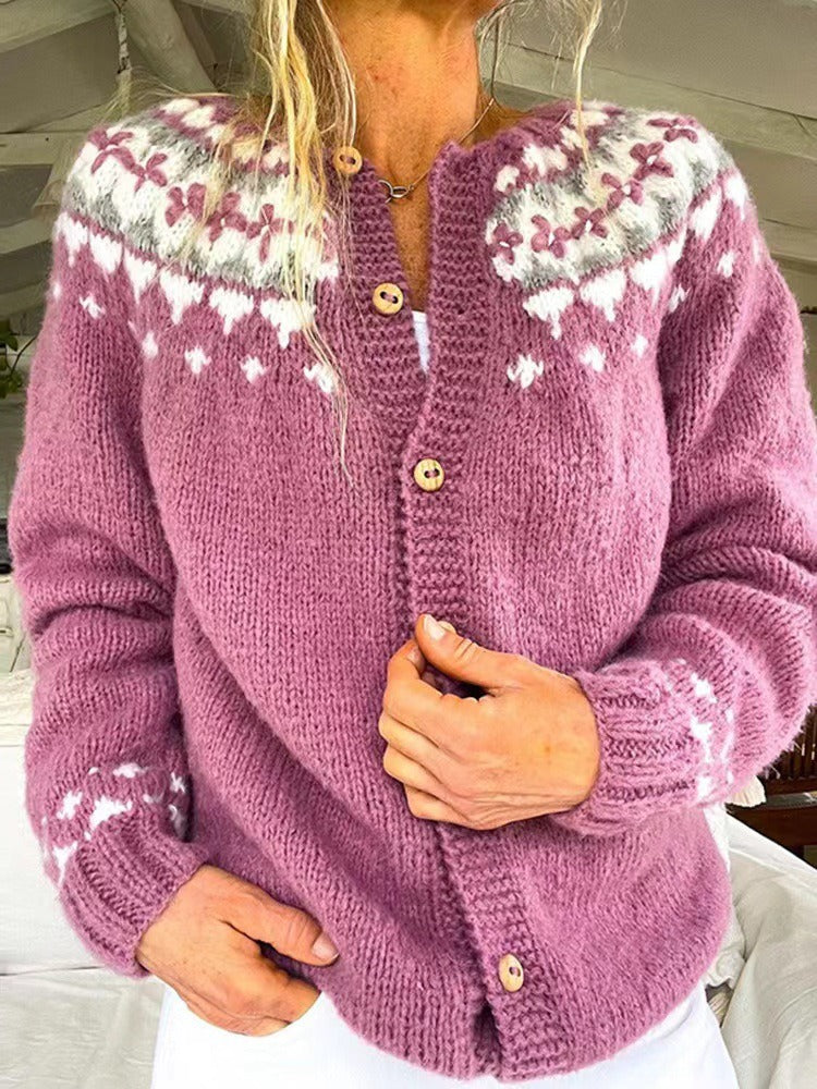 Cárdigan rosa