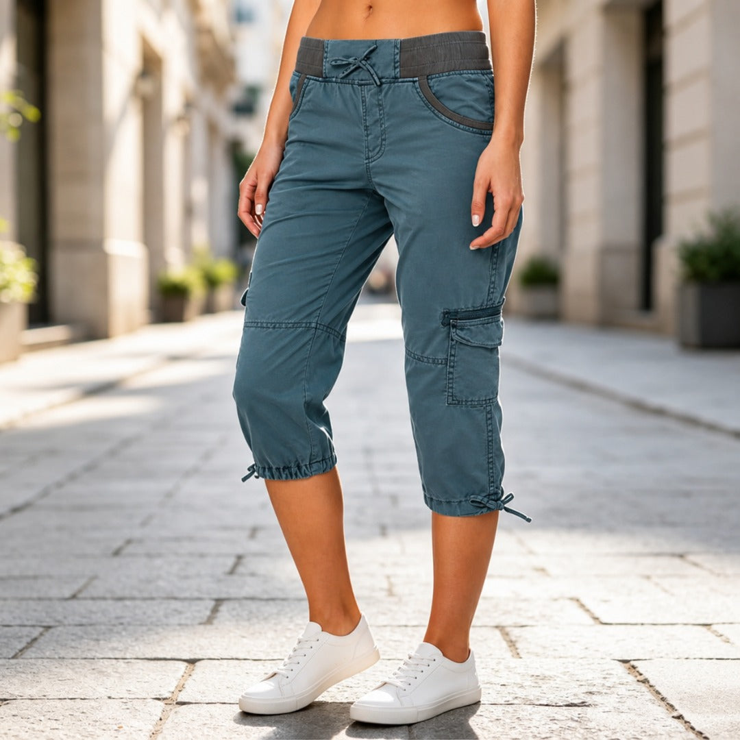 Pantalón capri cargo