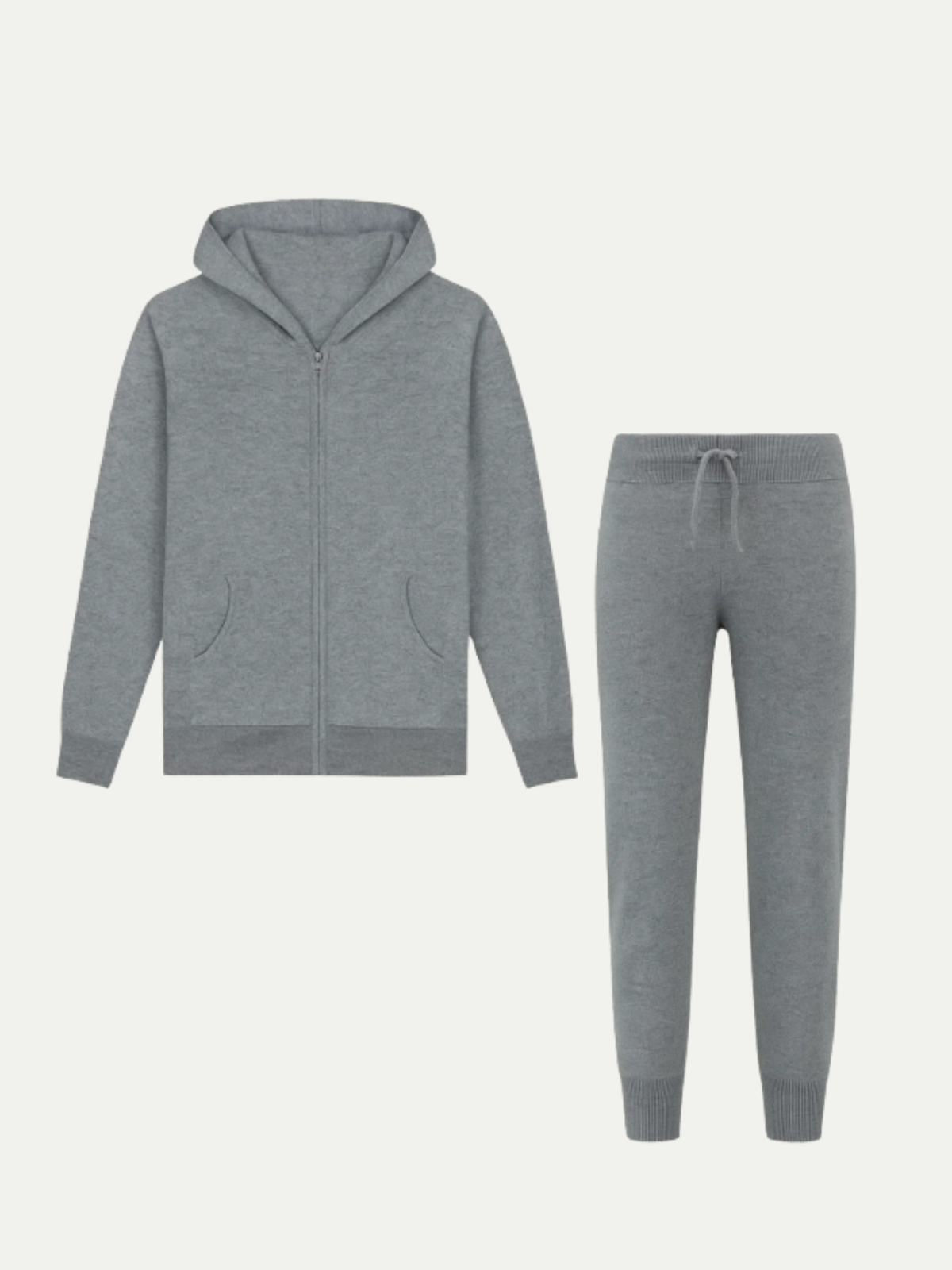Noreli Signature Set Grey | Hooded Knit Set