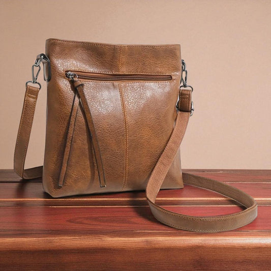 Bolsa de hombro retro cuadrada