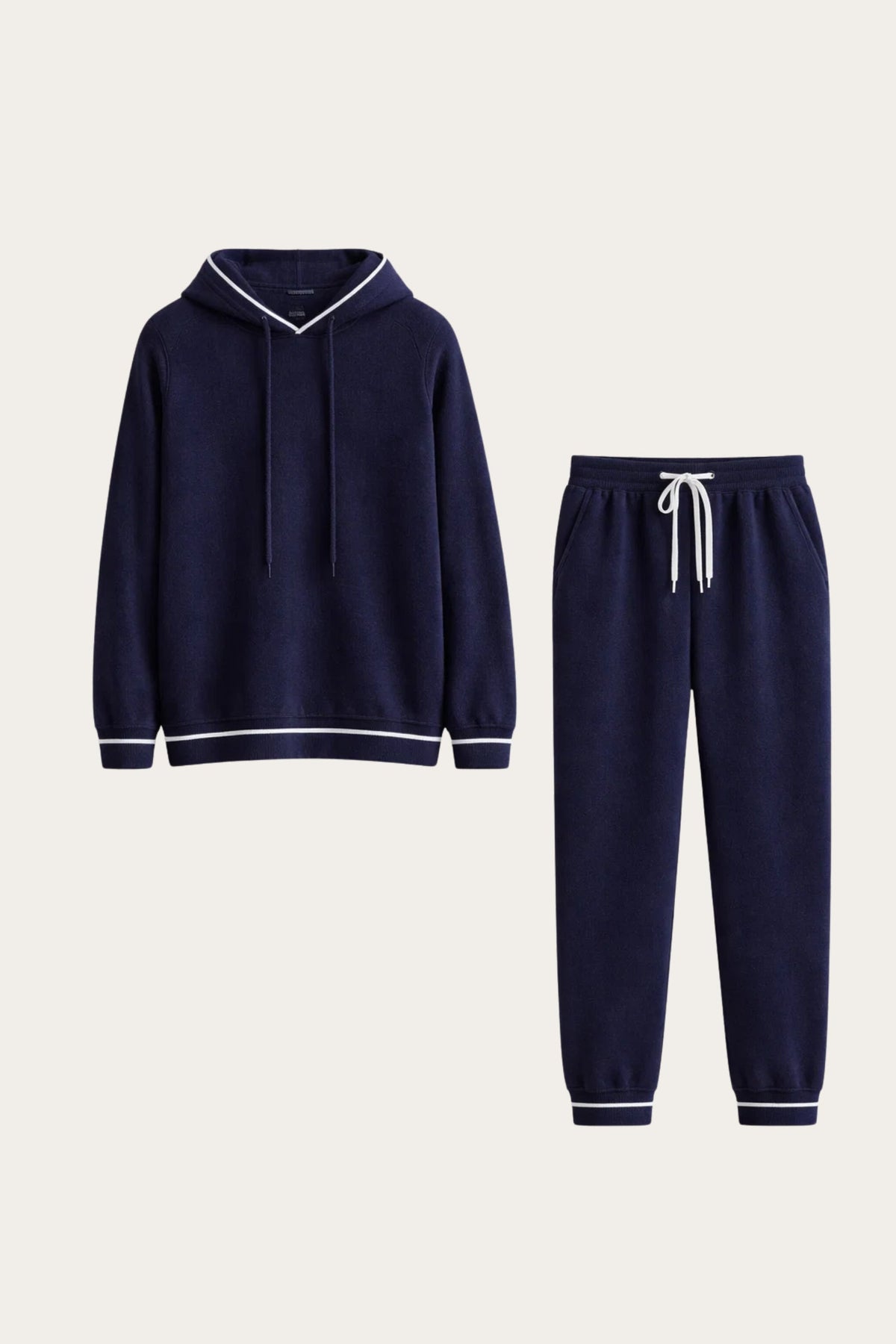 Arco Signature Set Navy | Hooded Knit Tracksuit