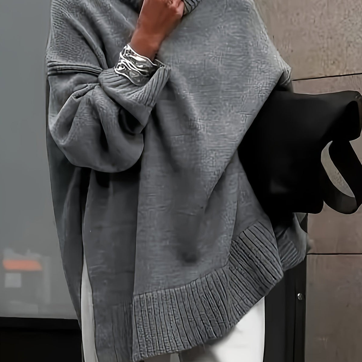 Suéter oversize de invierno