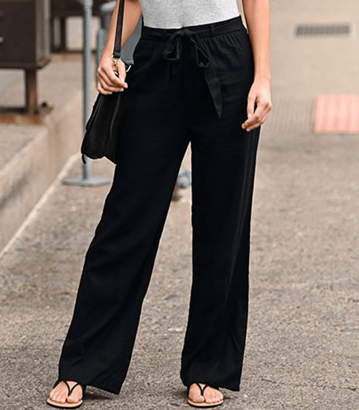 Pantalón relajado con cintura elástica