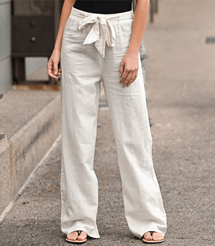 Pantalón relajado con cintura elástica