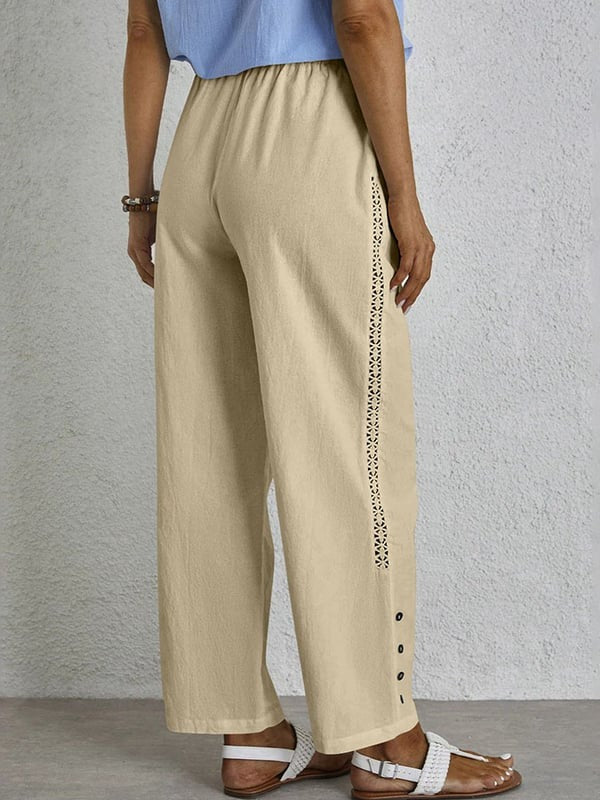 Pantalón relajado con botones