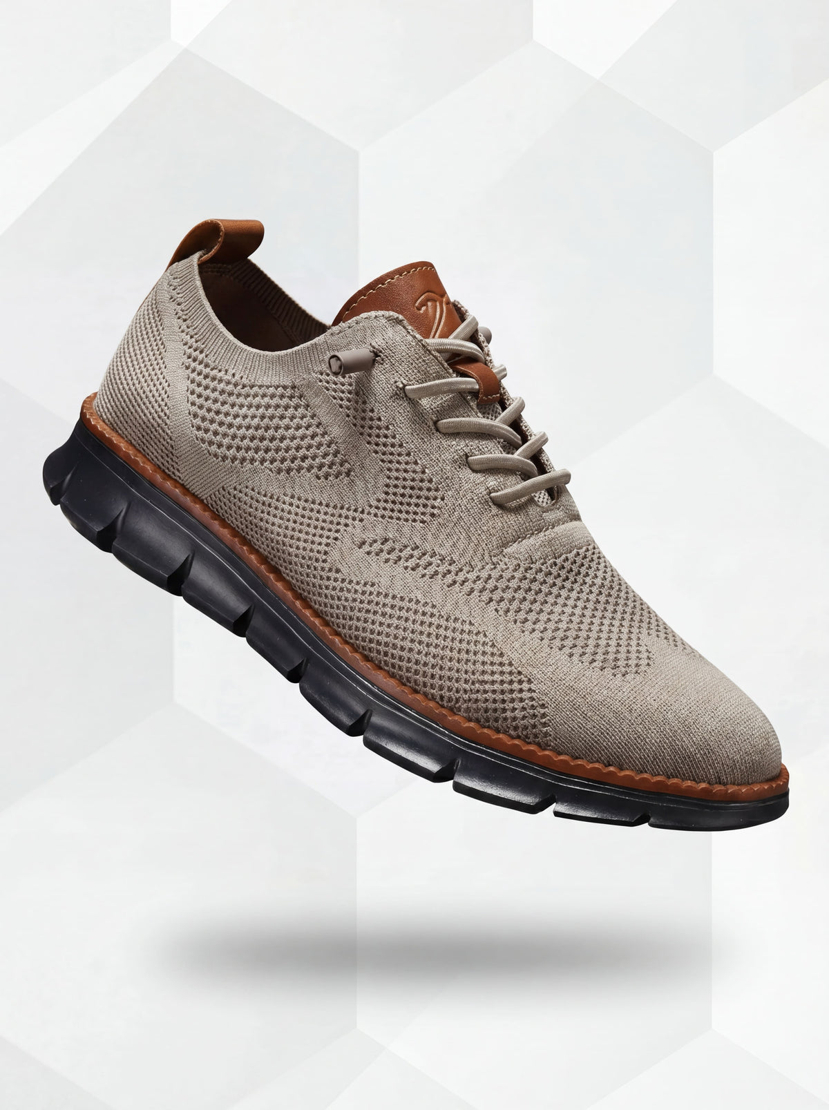 Ultracomfort Breathable Shoes Khaki & Black | Lightweight Walking Shoes