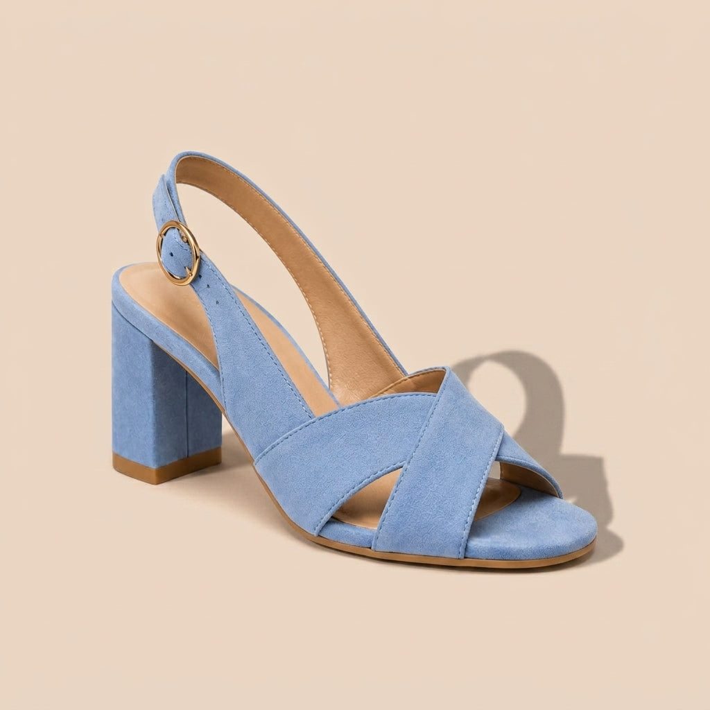 Sandalias de tacón ancho