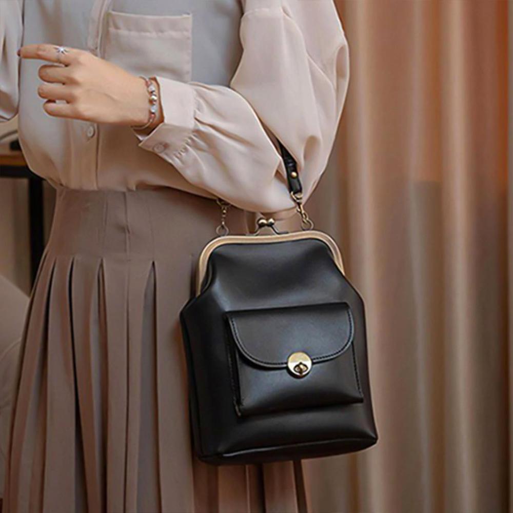 Bolsa vintage con cierre kiss-lock