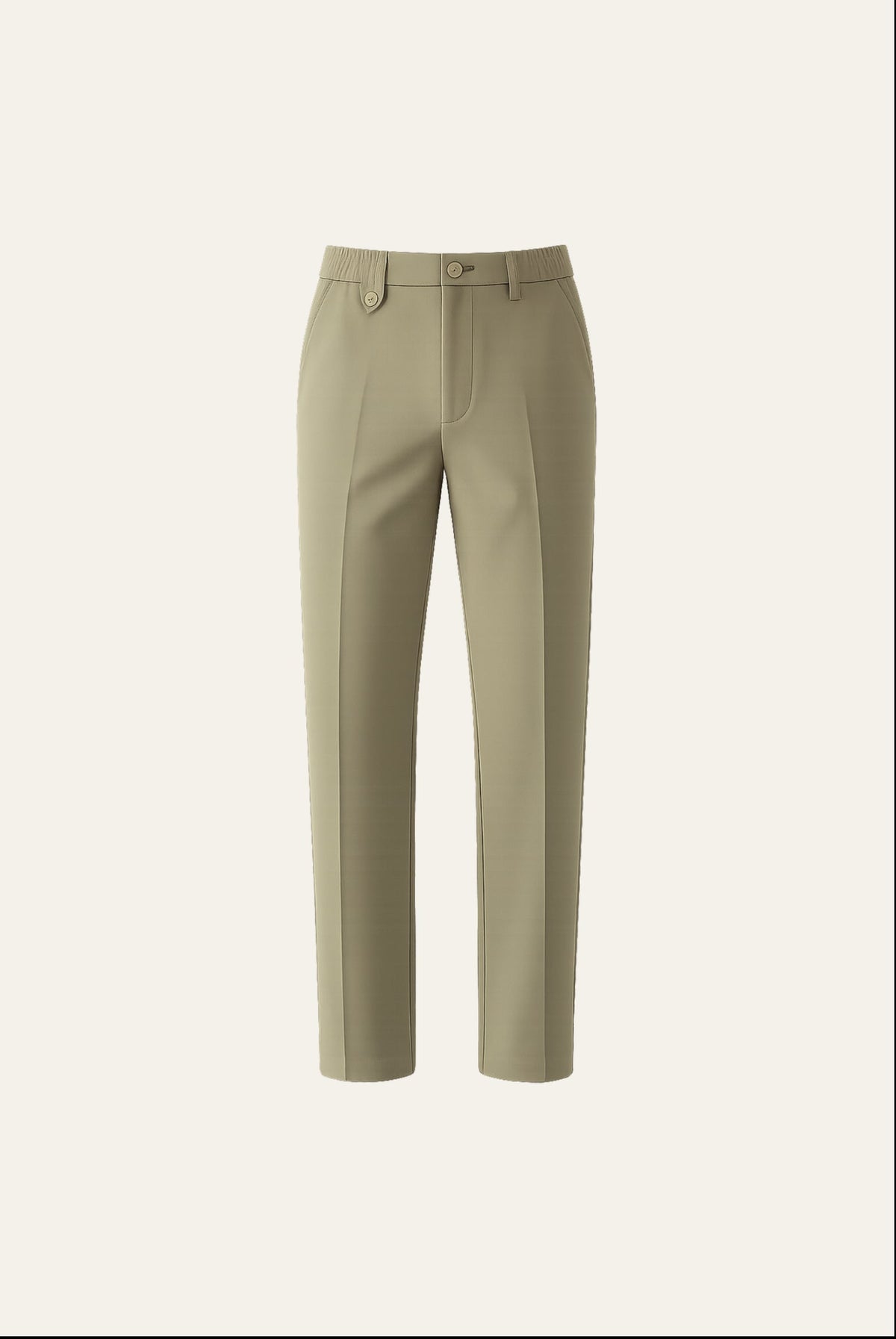 Luca Chino Olive Green | Slim Straight-Leg Chinos