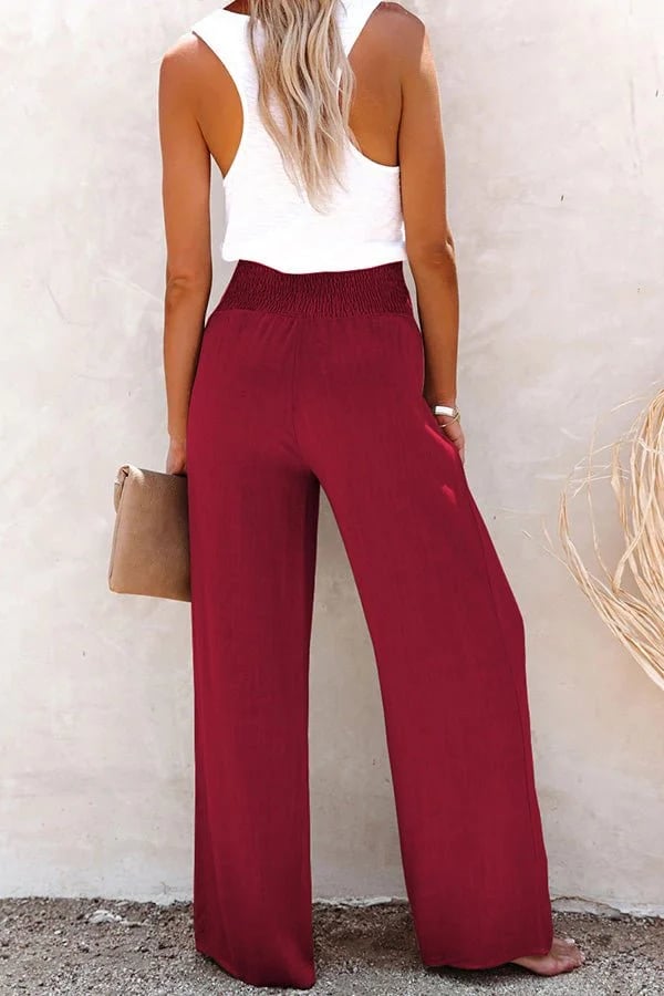 Pantalón holgado de cintura alta