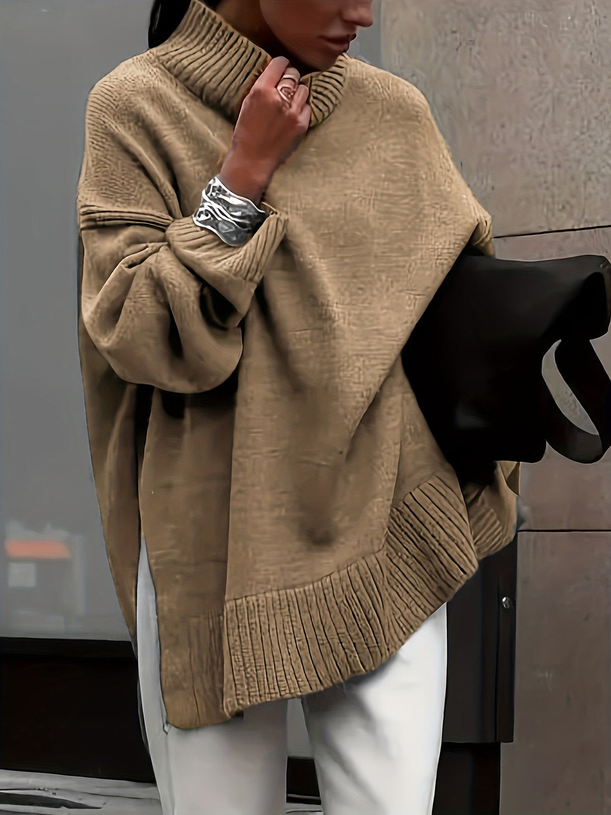 Suéter oversize de invierno