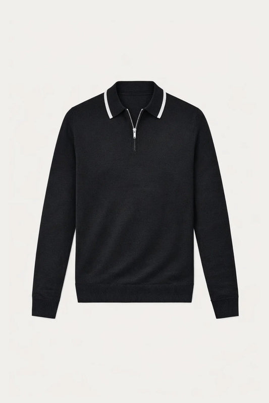 Extrafine City Polo Black