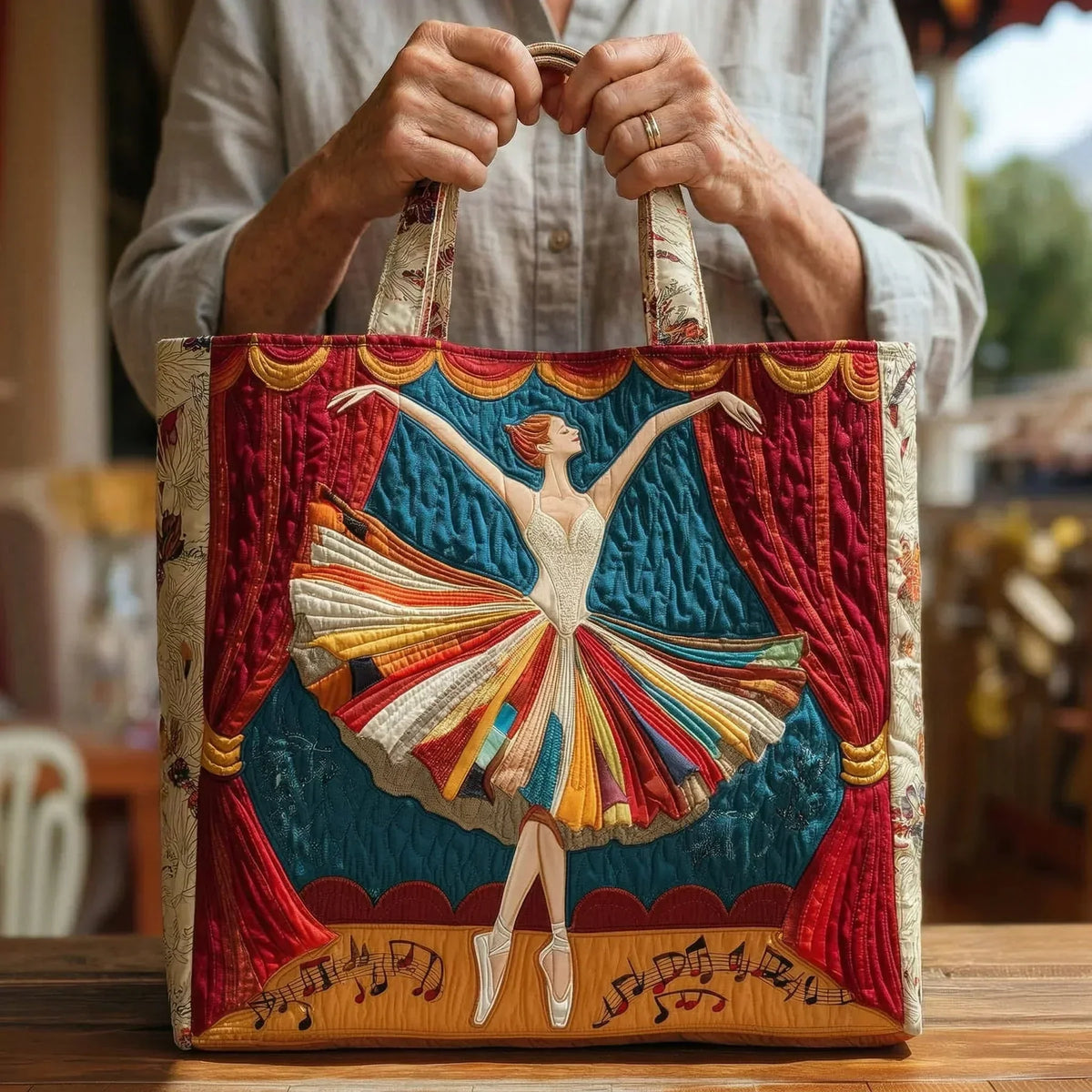 Bolso acolchado con bailarina elegante