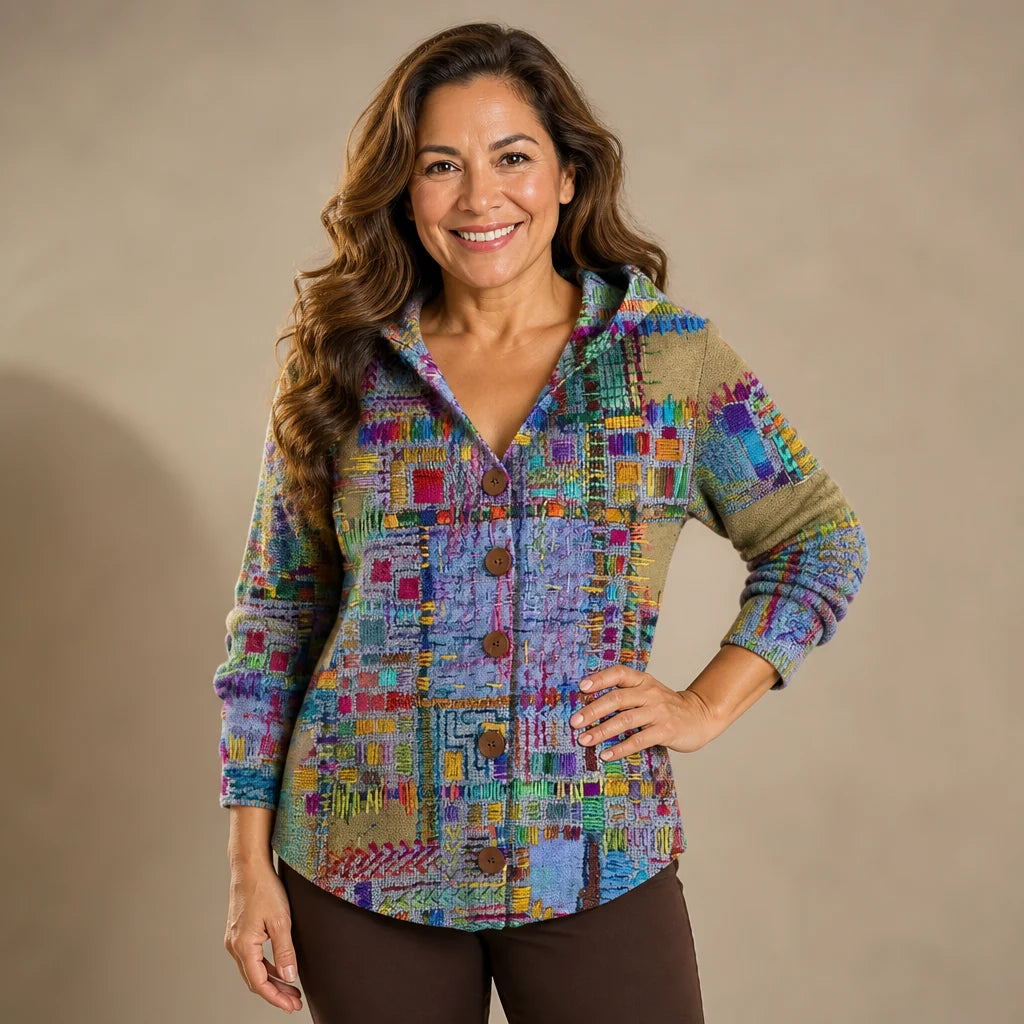 Chaqueta de punto con capucha