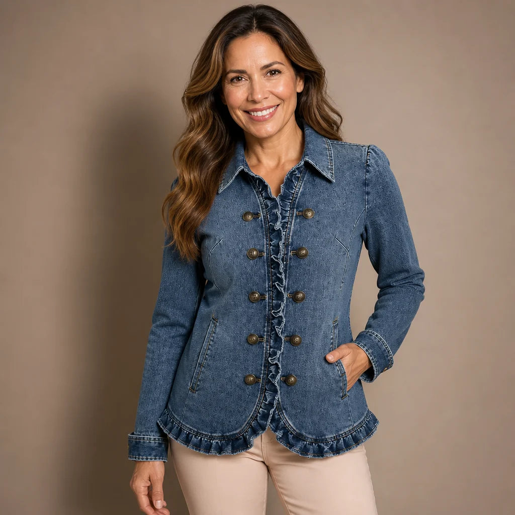Chaqueta vaquera con volantes